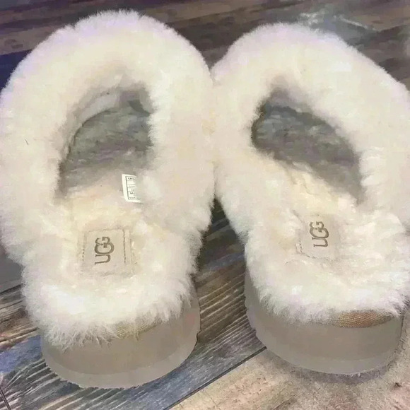 UGG Diquette platform Chestnut Brown Slip On shoes size 7 - Picture 4 of 6